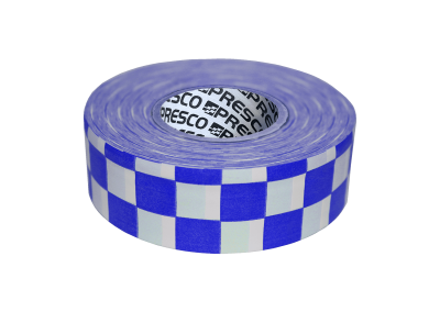Blue & White Checkered Patterned Roll Flagging