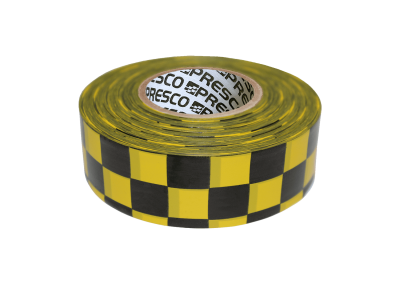 Yellow & Black Checkered Patterned Roll Flagging