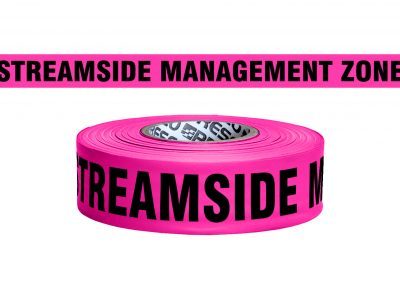 Printed Pink Roll Flagging Tape - Streamside Management Zone