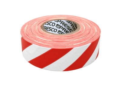 Red & White Stripes Patterned Roll Flagging