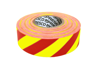 Yellow & Red Stripes Patterned Roll Flagging