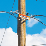 Aerial Cable Marker In The Field