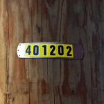 Utility Pole Tag Holder In The Field Aluminum 6 Diget