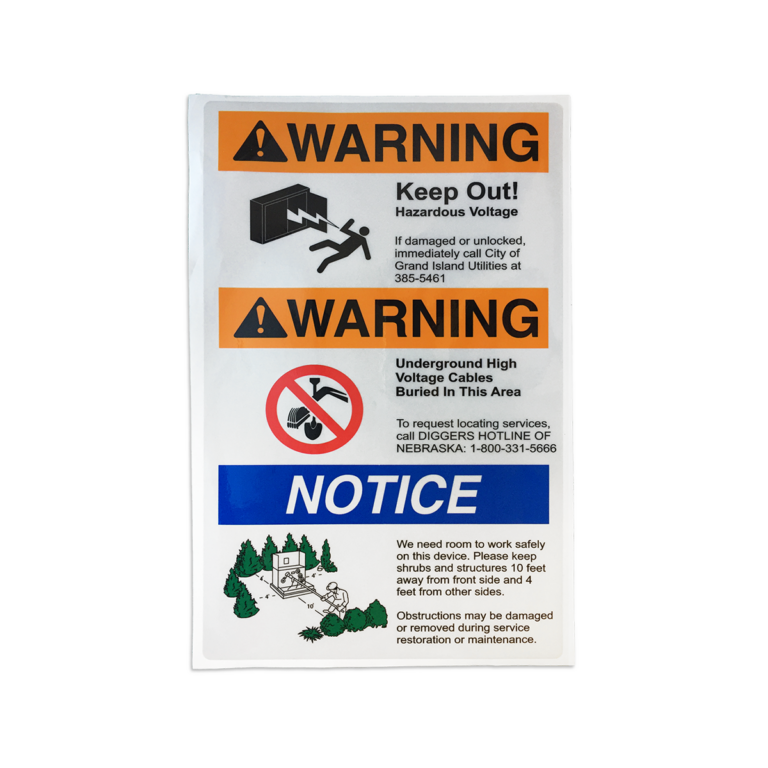 engineer grade reflective sheeting sign