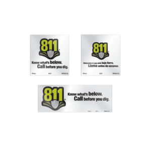 811 Reflective Patch Decals